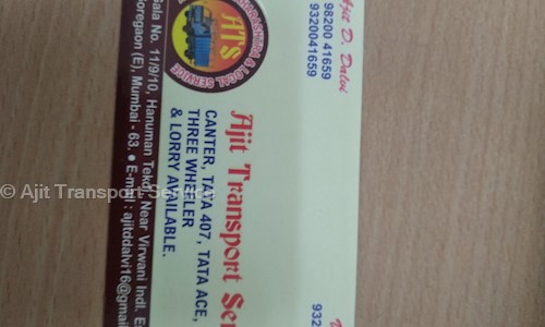 Ajit Transport Service in Goregaon East, Mumbai - 400063