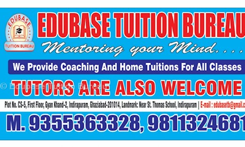Edubase Tuition Bureau in Indirapuram, ghaziabad - 201014