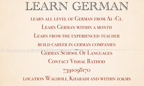 German school of language in Wagholi, Pune - 412207