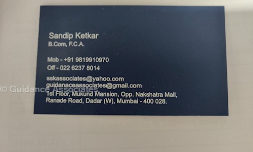 Guidance Associates in Dadar West, Mumbai - 400028