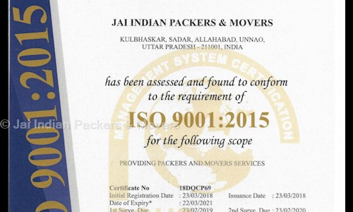 Jai Indian Packers & Movers in Naini, Allahabad - 211008
