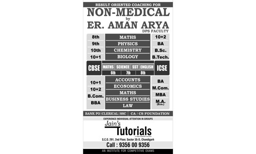Jain's Tutorials in Sector 35D, Chandigarh - 160036