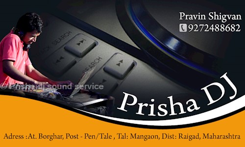 Prisha dj sound service  in Mangaon, Raigad - 402104