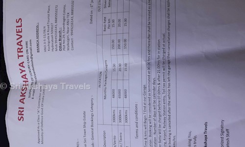 Sri Akshaya Travels in Kachiguda, Hyderabad - 500027