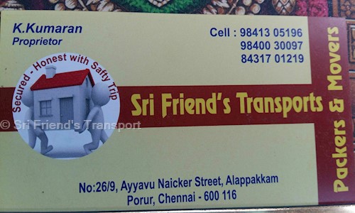 Sri Friend's Transport in Alapakkam, Chennai - 600116