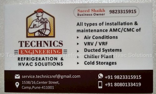 Technics Engineering Refrigerations And Hvac Solutions in Shastri Nagar, Mumbai - 411006