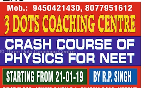Three Dots Coaching Centre in Begum Bagh, Meerut - 250001