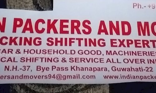 Indian Packers & Movers in Khanapara, Guwahati - 781022