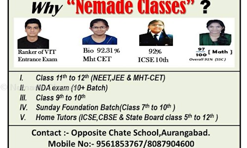 Nemade Classes in Usmanpura, Aurangabad - 431005