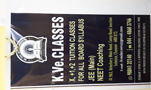 K. Ve. Classes in Selaiyur, Chennai - 600073