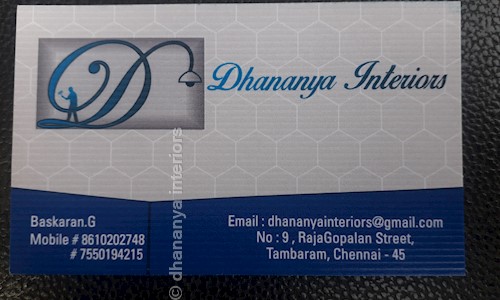dhananya interiors in Tambaram, Chennai - 600045