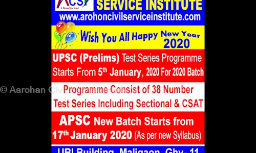 Aarohan Civil Service institute in Maligaon, Guwahati - 781011
