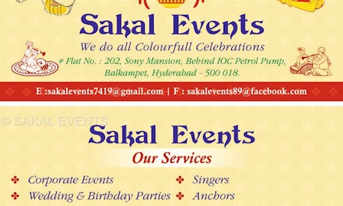 SAKAL EVENTS in Balkampet, Hyderabad - 500016