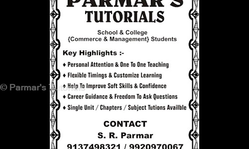 Parmar's Tutorials in Sheetal Nagar, Mumbai - 401107