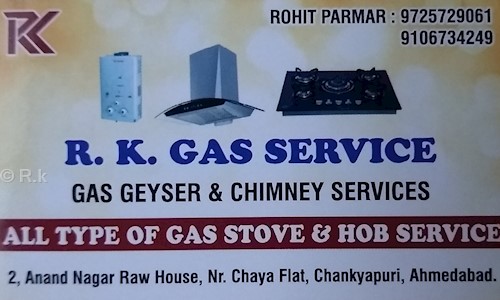 R.k.Gas,Gyger,Chimani,Ro,Ac, Electric services in Chanakyapuri, ahmedabad - 380061