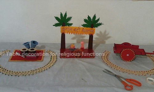 Table decoration for religious functions.models and rukhwant for all types of religious functions in Vivekanand Nagar, Nagpur - 440020