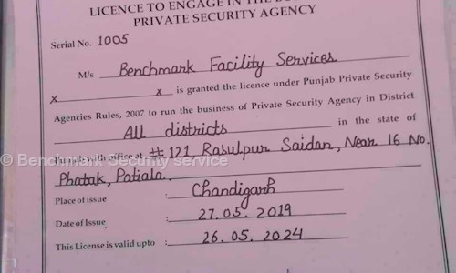 Benchmark Security service  in Fatehgarh Sahib, Sirhind Fatehgarh - 140407