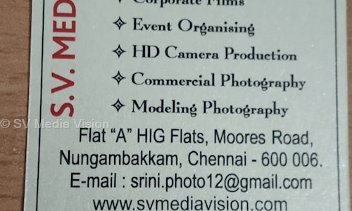 SV Media Vision in Nungambakkam, Chennai - 600006