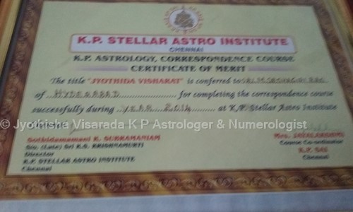 Jyothisha Visarada K P Astrologer & Numerologist in Mehdipatnam, Hyderabad - 500028
