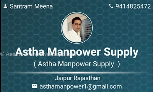 Aastha manpower suppliers  in Jaipur City S.O., jaipur - 202230