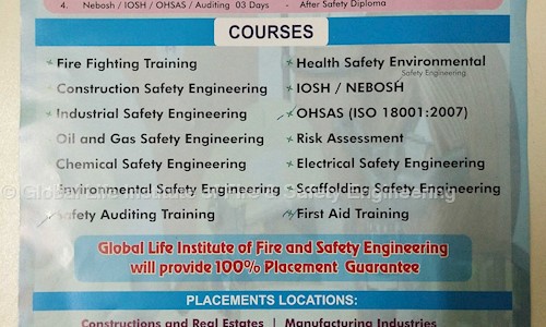 Global Life Institute of Fire & Safety Engineering in Ameerpet, Hyderabad - 500038