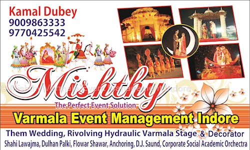 Mishthy Varmala Event Management Indore in Indore H O, Indore - 452001
