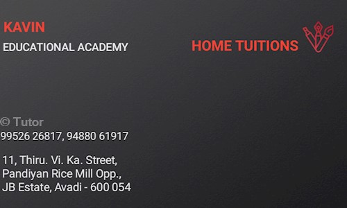 Tutor in Nehru Bazar, thiruvallur - 600054