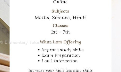 Elementary Tutorial Center in Harlur Road, Bangalore - 