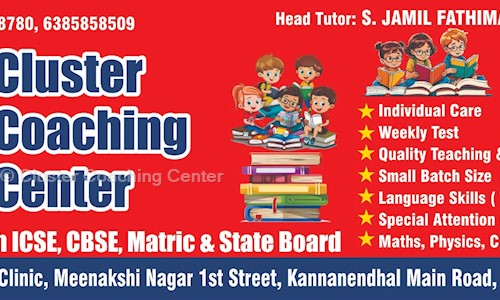 Cluster Coaching Center in Kannanenthal, Madurai - 
