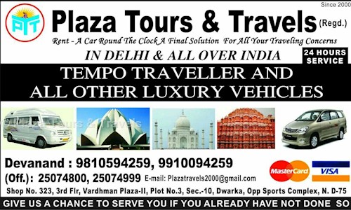 Plaza Tours & Travels in Dwarka, Delhi - 110075