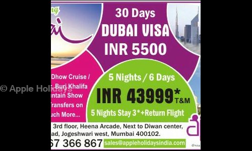 Apple Holidays in Jogeshwari West, Mumbai - 400102