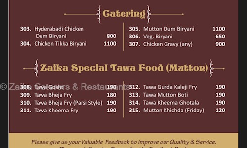 Zaika Caterers & Restaurants in Dhanori, Pune - 411015