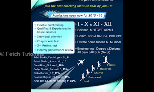 Fetch Tutorials in Navi Mumbai, Mumbai - 410206