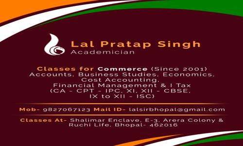Lal's Commerce Academy in Arera Colony, Bhopal - 462016