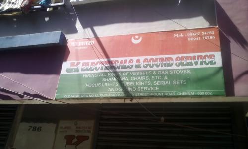JK Electricals & Sound Service in Triplicane, Chennai - 600005