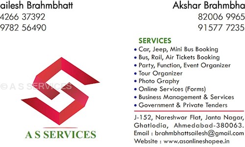 A S SERVICES in Ghatlodiya, Ahmedabad - 380063