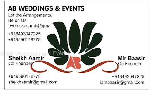 AB Weddings and Events  in Rambagh, Srinagar - 190015