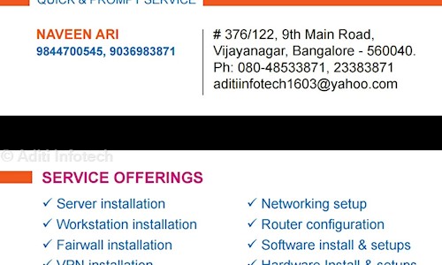 Aditi Infotech in Vijayanagar, Bangalore - 560040