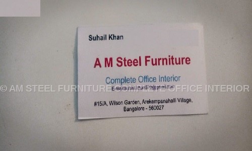AM STEEL FURNITURE COMPLETE OFFICE INTERIOR in BTM Layout, Bangalore - 560029