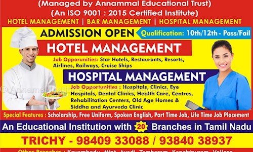Annamal Institute Of Hotel Management in Mela Chinthamani Road, Trichy - 620002