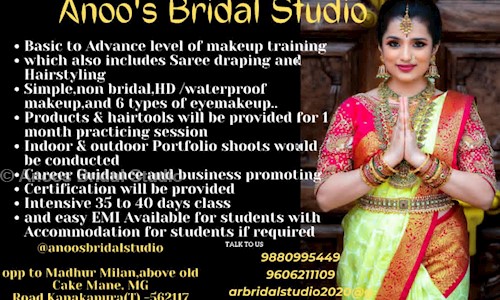 Anoos Bridal Studio in , Kanakapura - 562117