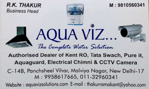 Aqua Viz -  The Complete Water Solution in Malviya Nagar, Delhi - 110017