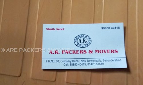 ARE PACKERS &MOVERS in New bowenpally, Hyderabad - 500011