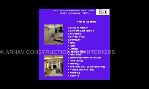 ARNAV CONSTRUCTION AND INTERIORS in Kandivali East, Mumbai - 400101