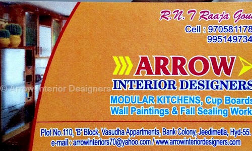 Arrow Interior Designers in Jeedimetla, Hyderabad - 500055