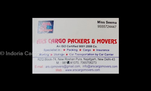 Indoria Cargo Packers &  Movers in Palam Colony, Delhi - 122002