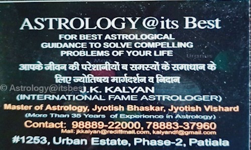 Astrology@itsbest in Urban Estate, Patiala - 147002
