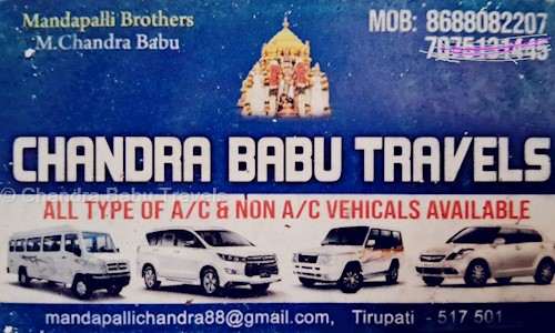 Chandra Babu Travels in Tirupati Bazar, Tirupati - 517505