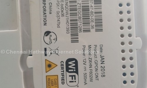 Chennai Hathway Fibernet Solutions in Neelankarai, Chennai - 600022