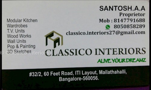 Classico Interiors in Mallathahalli, Bangalore - 560056